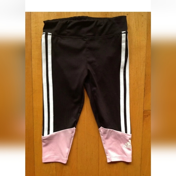 Toddler's 12 Month Adidas Pink and Black Track Sweat Pants - Picture 8 of 8